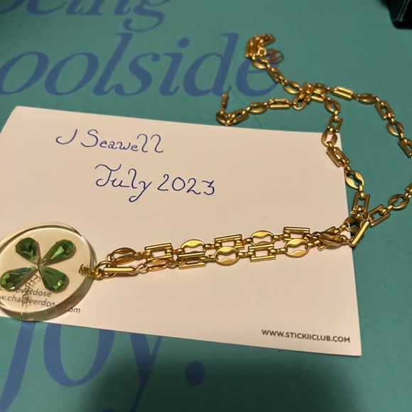 Chanel Gem Resin and Clover Necklace - Picture 2 of 4